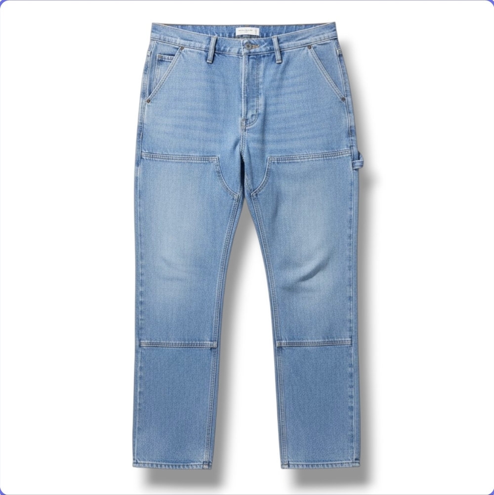 Abercrombie & Fitch The Dad High Rise Carpenter Denim Jeans 16S